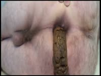 [ Poop Fetish Porn ] Man releasing a liquid shit